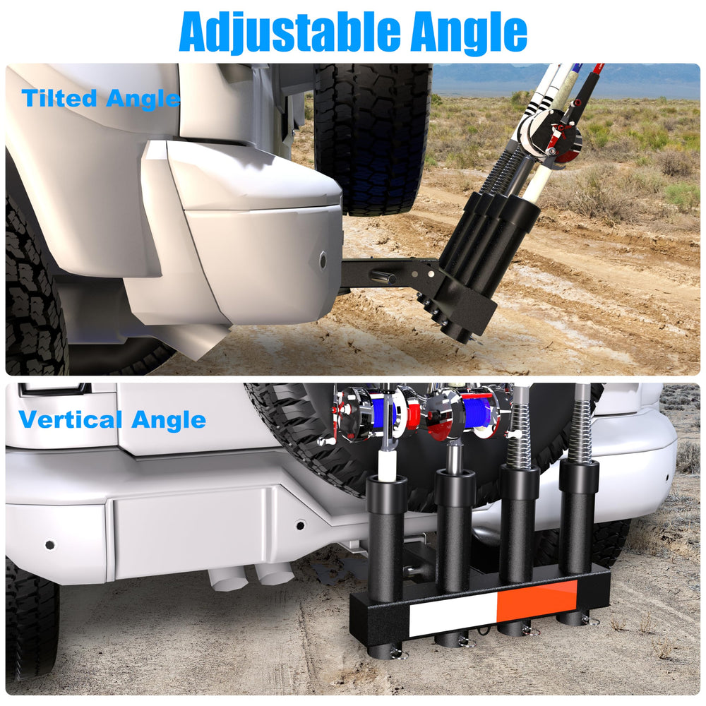 Holders showing vertical and tilted angle adjustments