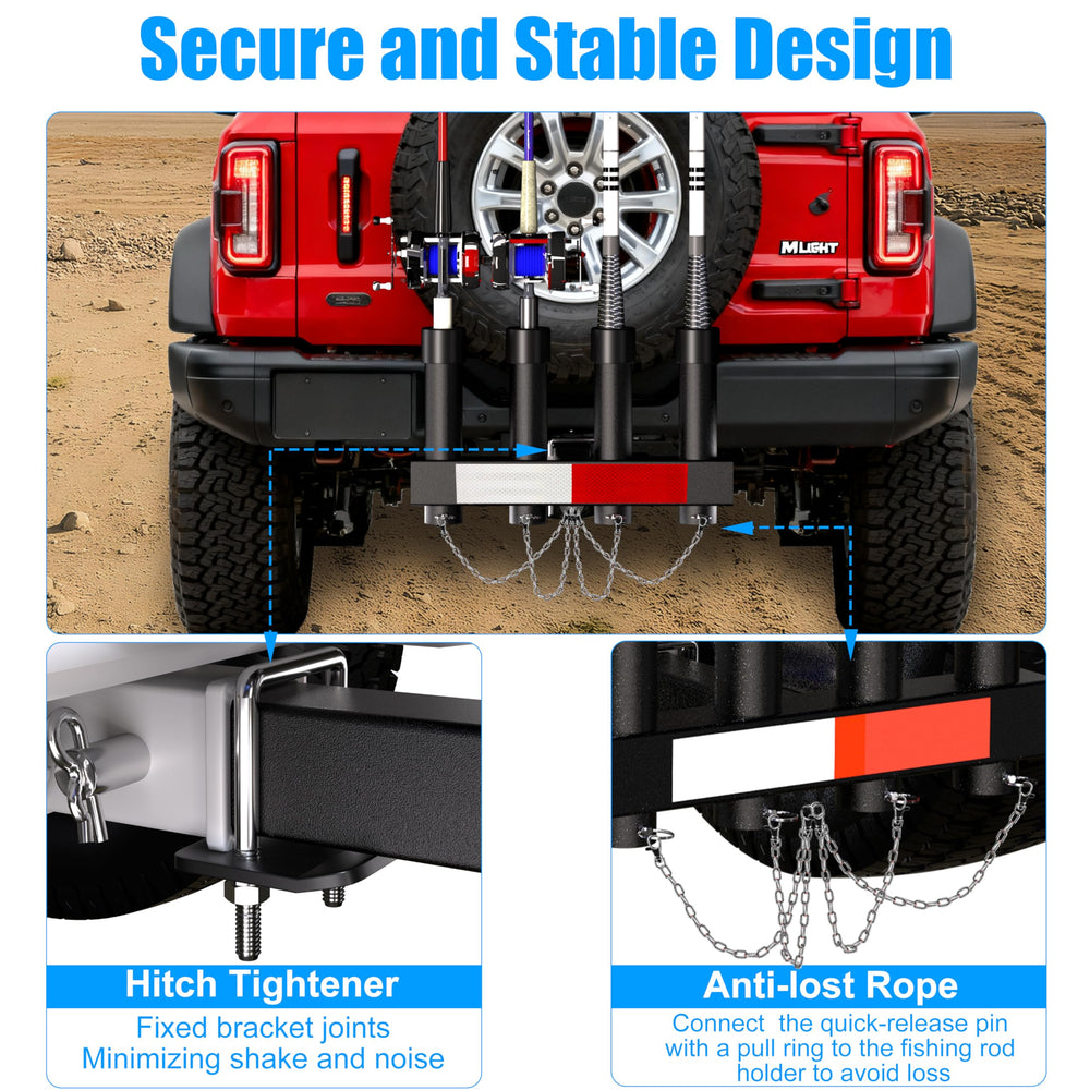 Rust-resistant steel with black powder-coated finish