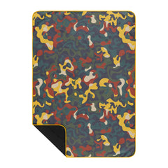 Rumpl Everywhere Mat top surface in microsuede is soft and dirt resistant for easy cleanup.