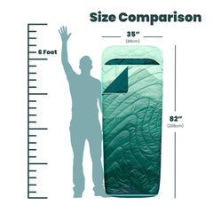 Rumpl Wrap Sack cape-clip and zip-panel enable secure or open airflow.