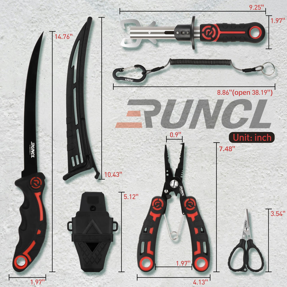 RUNCL protective sheath and accessories for fishing tools