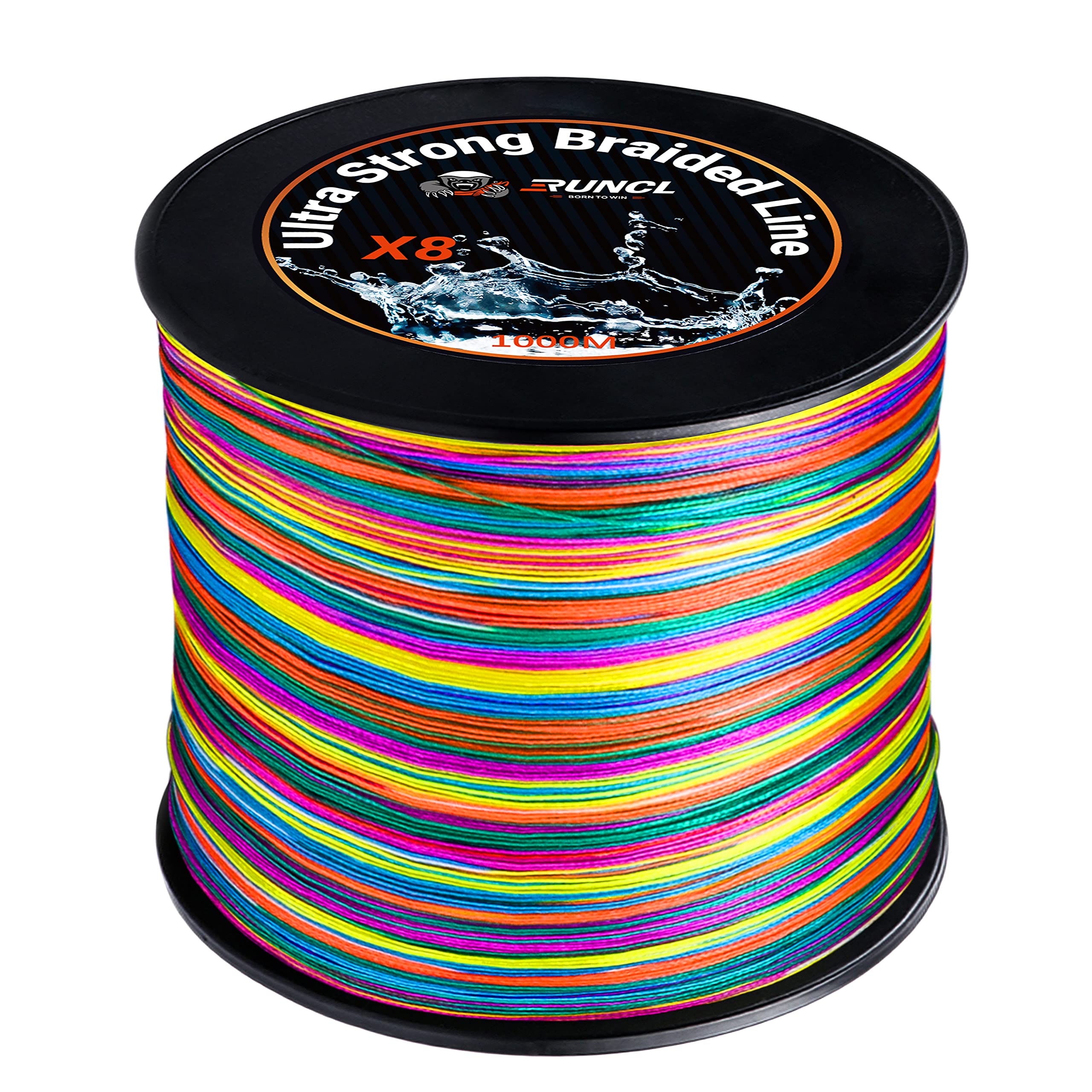 RUNCL braided line 8-strand cast distance improves smoother casts and longer retrieves.
