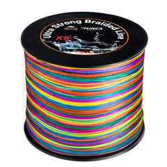 RUNCL braided line eight-strand construction for stronger, smoother casts.