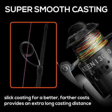RUNCL braided line delivers smooth casting with reduced tangles for distance