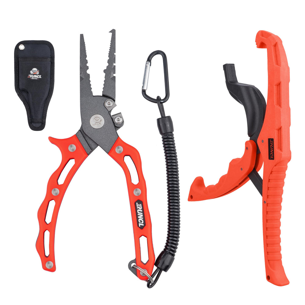 RUNCL fishing pliers kit - stainless steel with Teflon coating