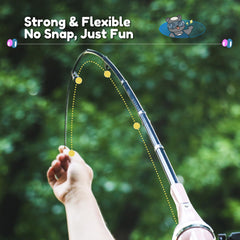 RUNCL kids sunglasses in pink offering eye protection during sunny fishing sessions.
