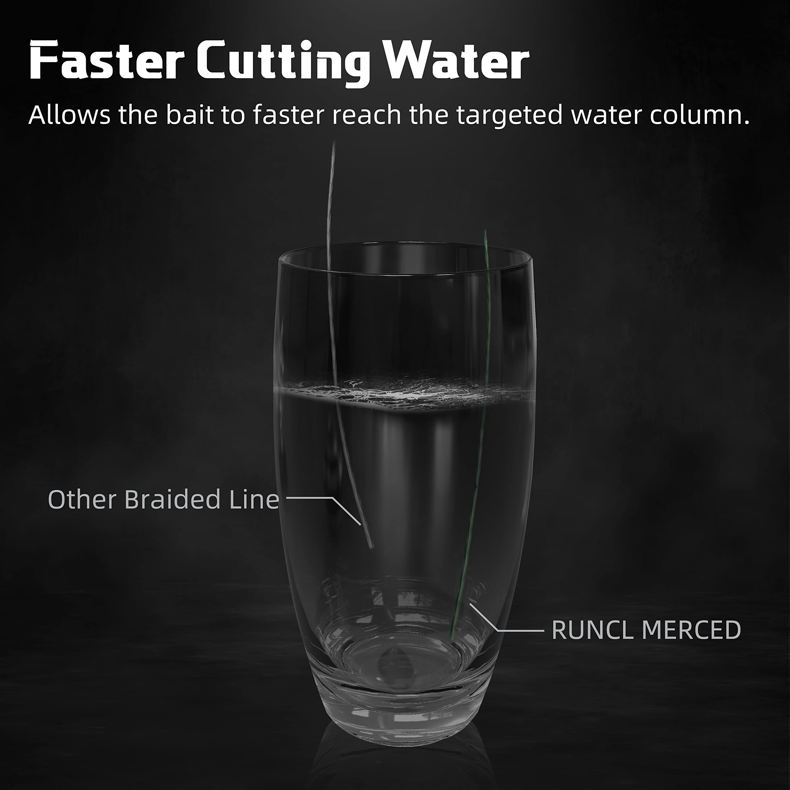 RUNCL Merced casting-performance view shows smooth line flow through guides