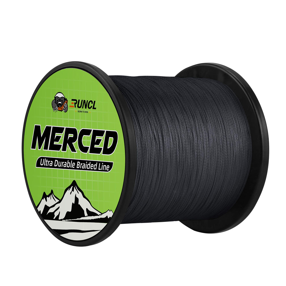 RUNCL Merced braided line weave highlights tighter construction for smoother casting and fewer backlashes