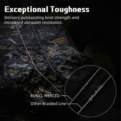 RUNCL Merced smooth finish minimizes line vibration through guides for longer casts