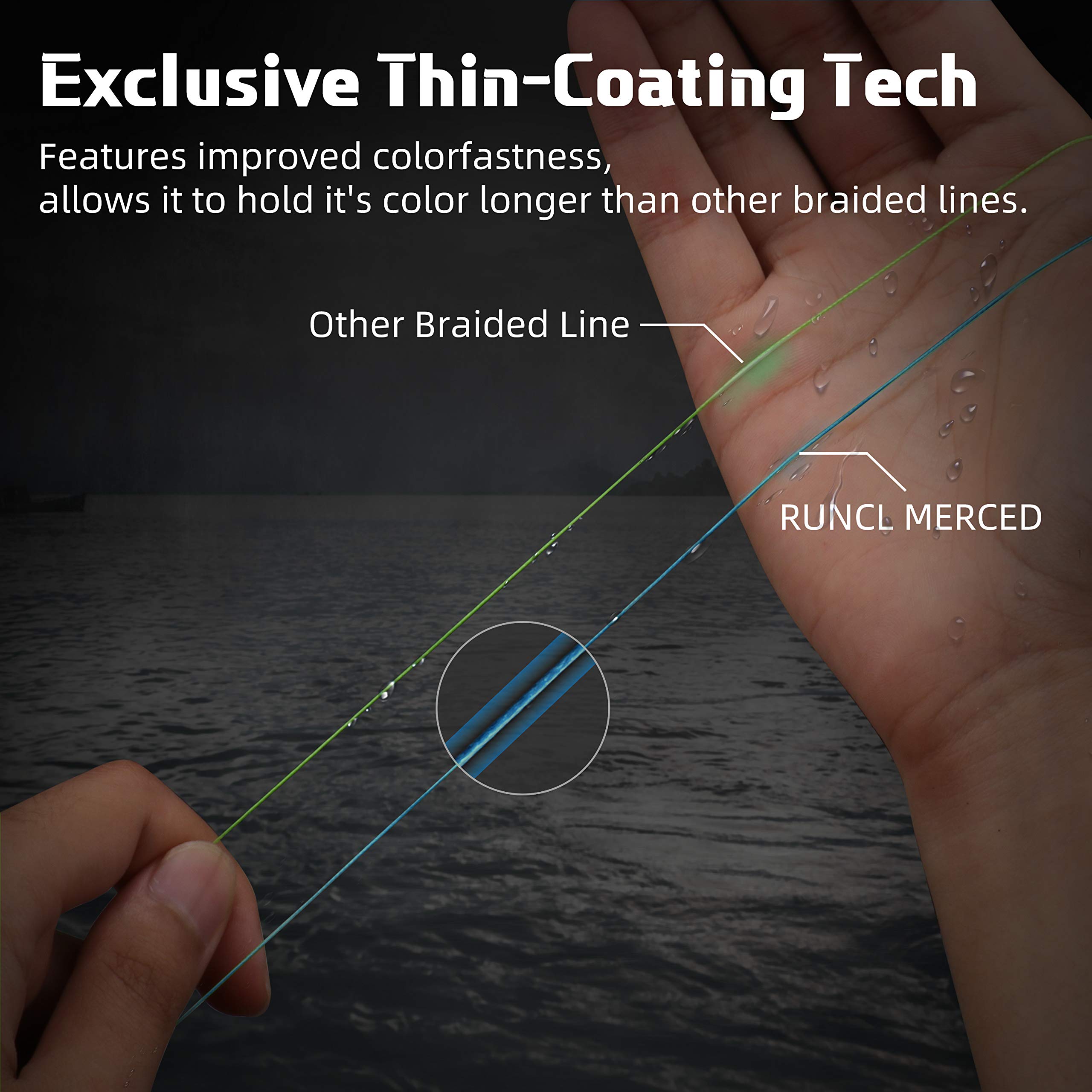 RUNCL Merced smooth finish flows through guides for enhanced casting.
