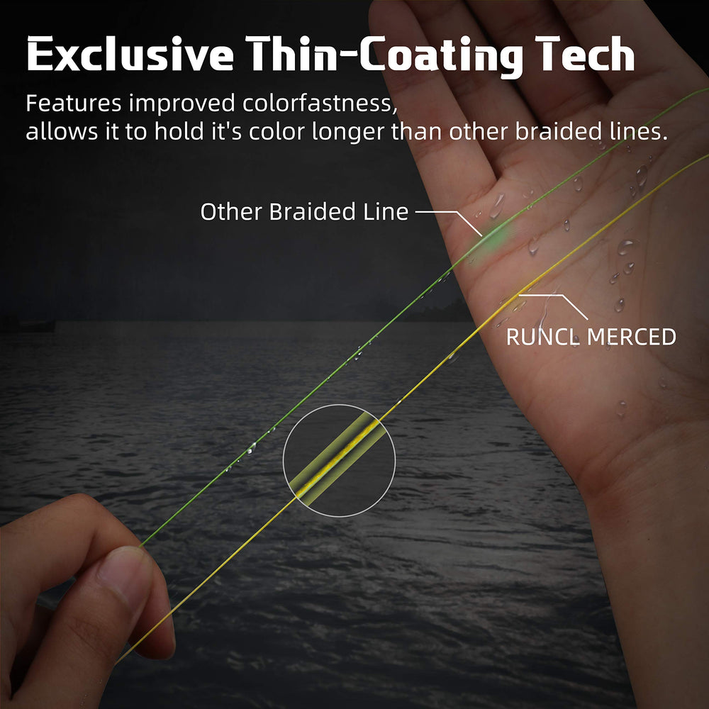 RUNCL Merced strength test closeup reveals abrasion resistance.