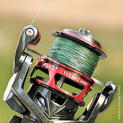 RUNCL PowerBraid compact spooling enables more line on reel.