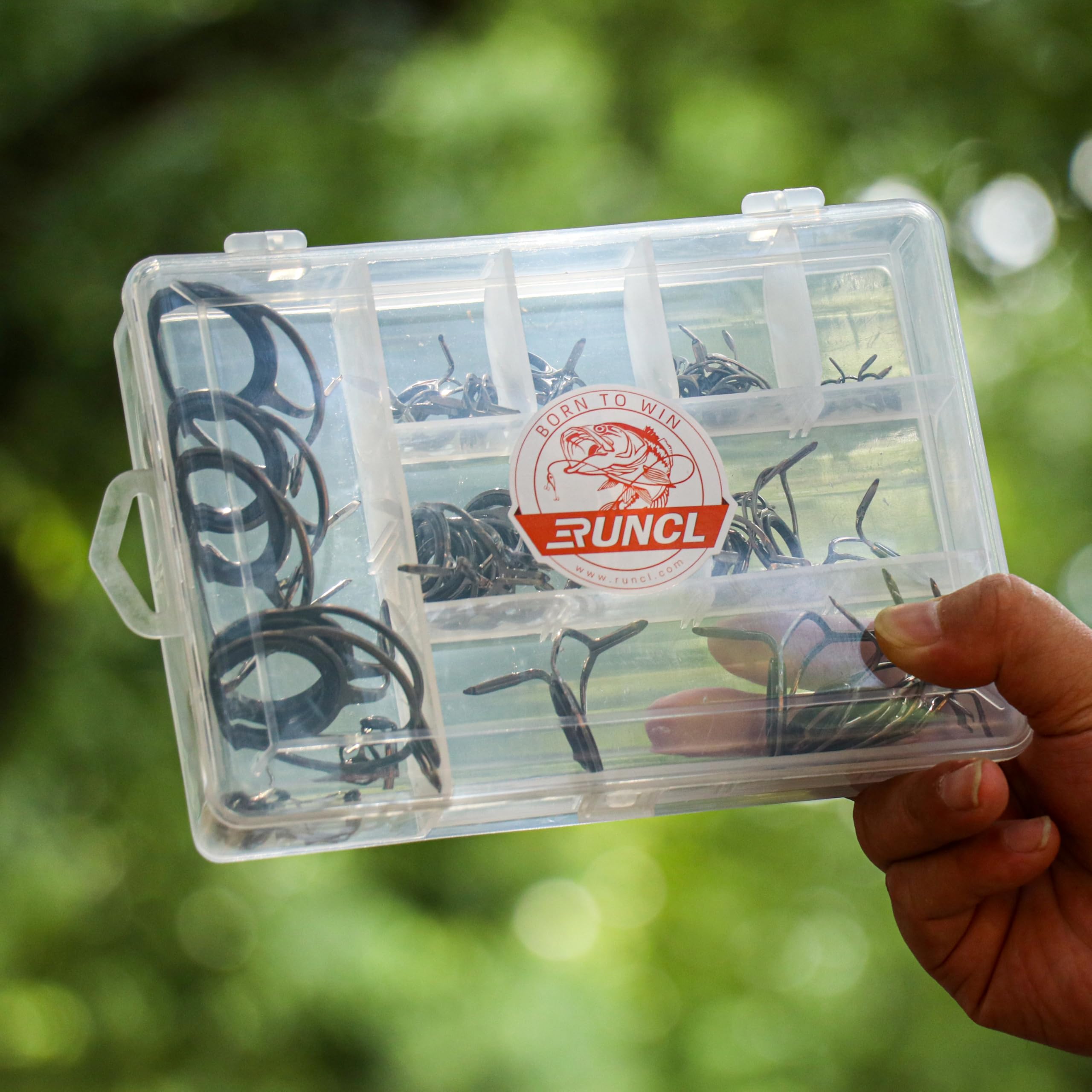 RUNCL rod guides kit shown for rod repair and building
