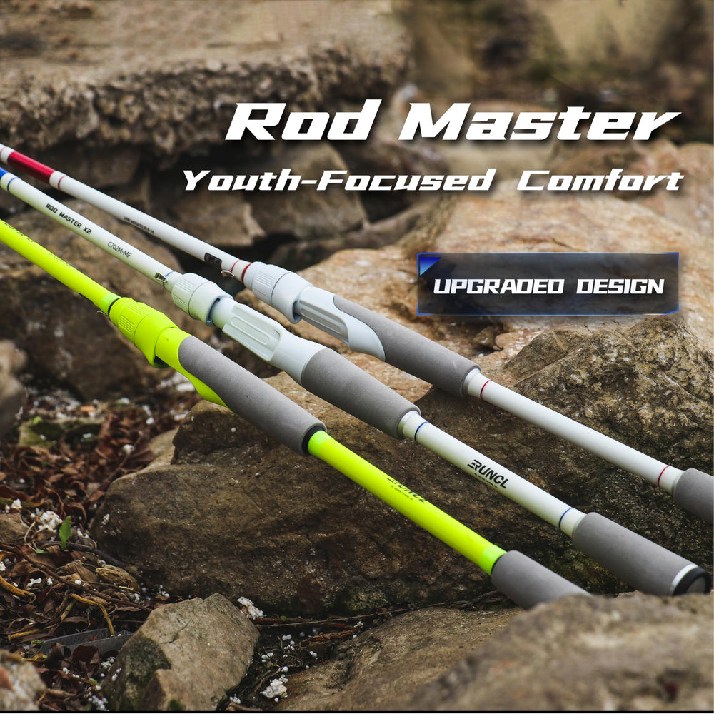RUNCL Rod Master salt and freshwater versatility handles diverse fishing environments.