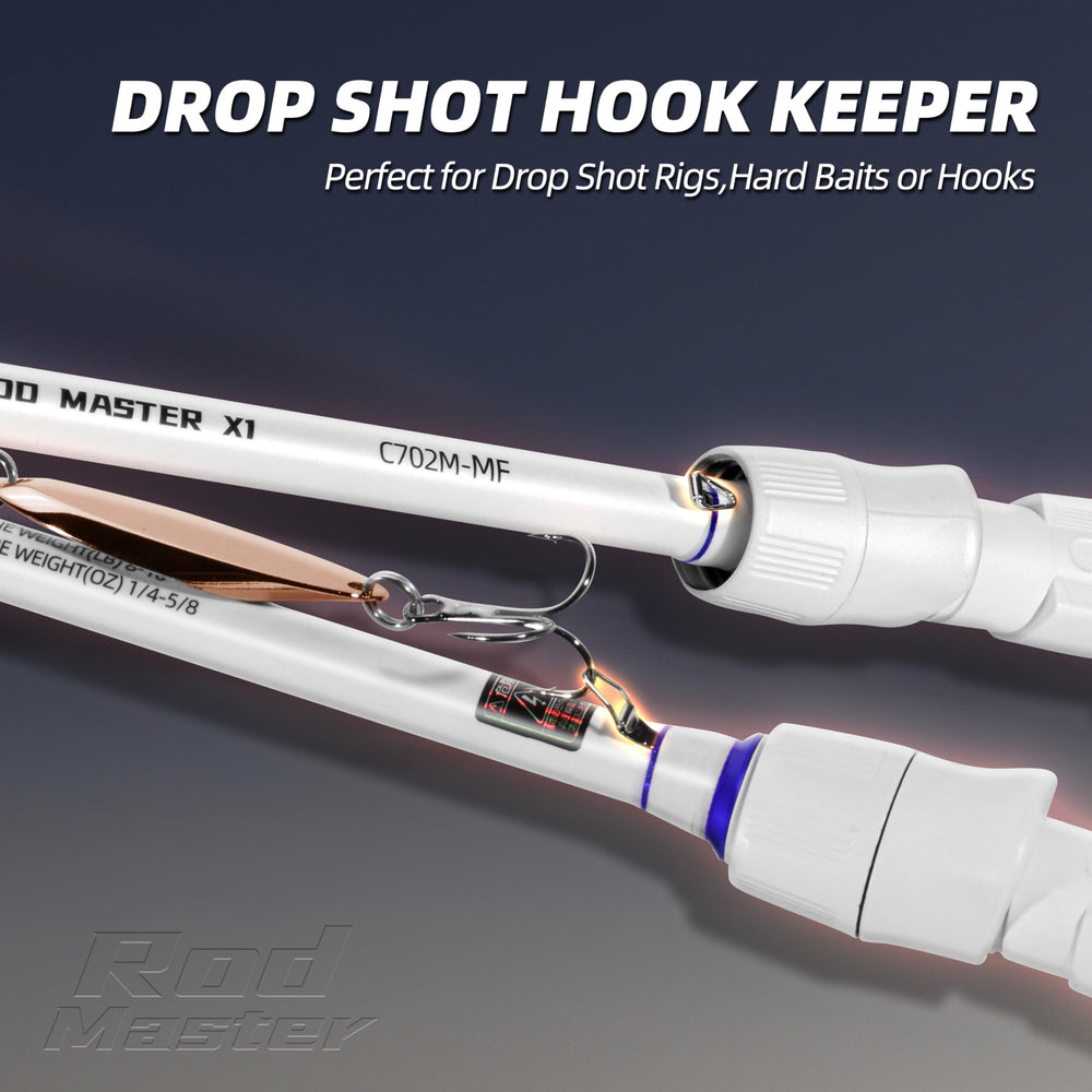 RUNCL Rod Master slip-resistant grip improves control in wet conditions.