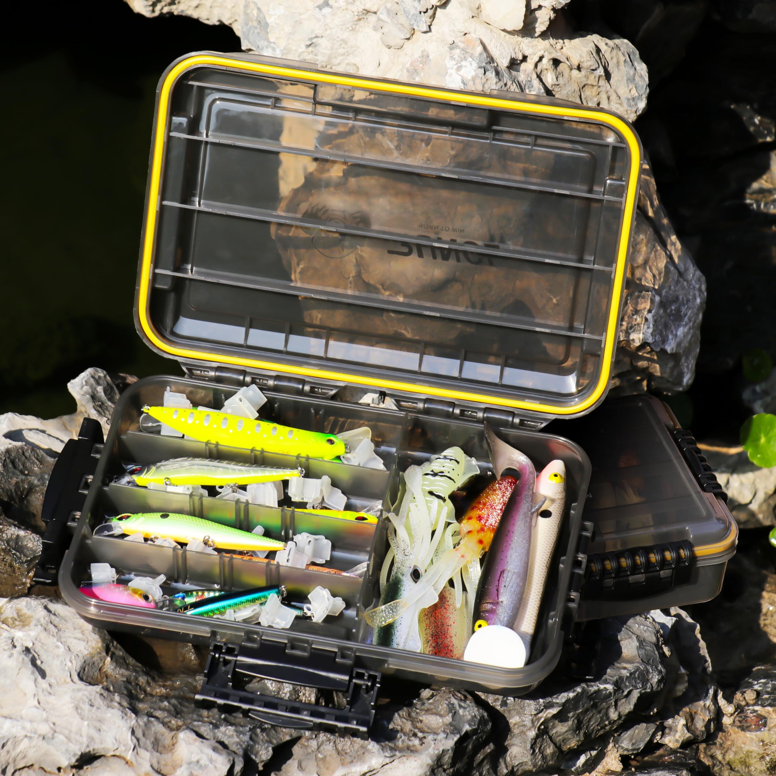 RUNCL lure box protects lures from sun and fading during trips