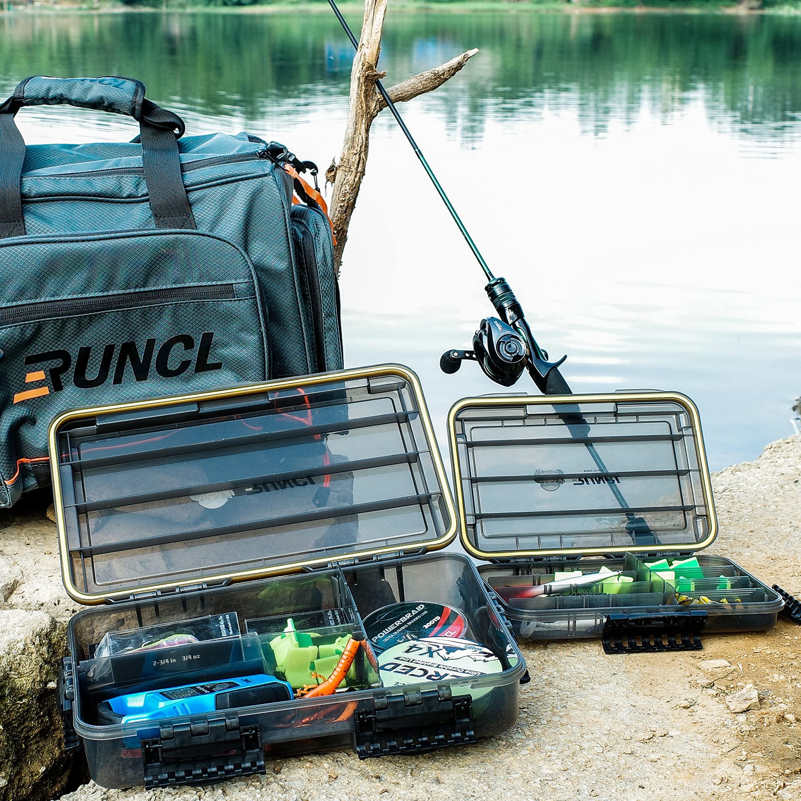 RUNCL thick floating-frame design withstands rough boat trips and protects gear
