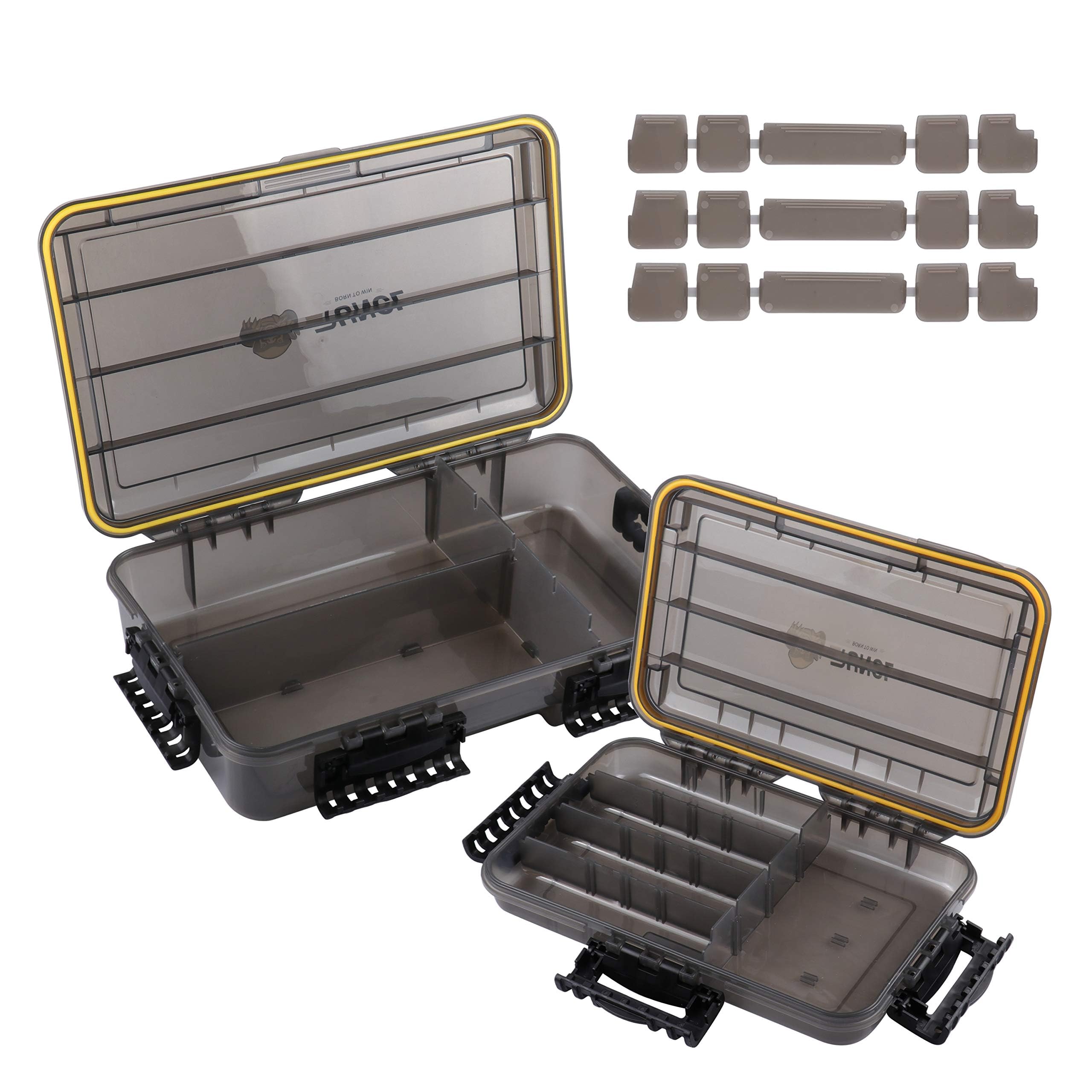 RUNCL tackle box waterproof latches enable secure one-handed operation for anglers