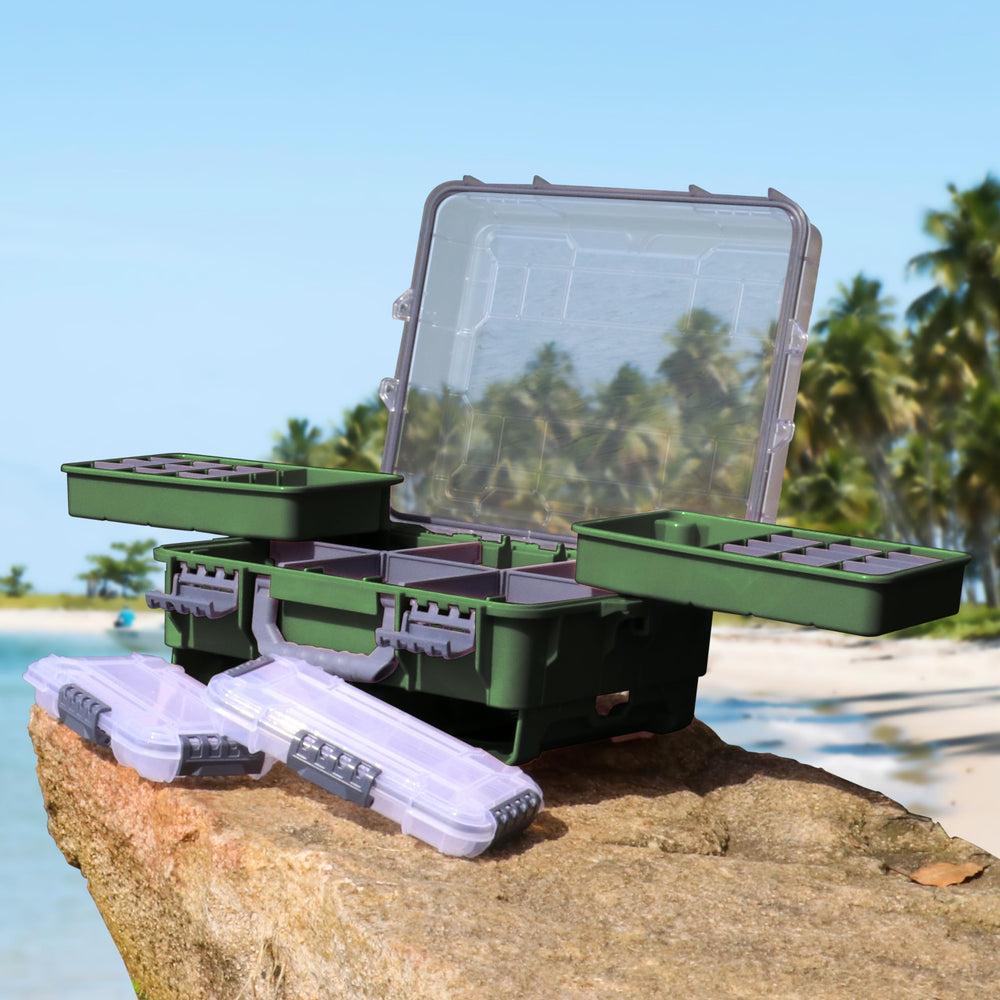 RUNCL universal tackle box travel-ready and gift-ready for anglers