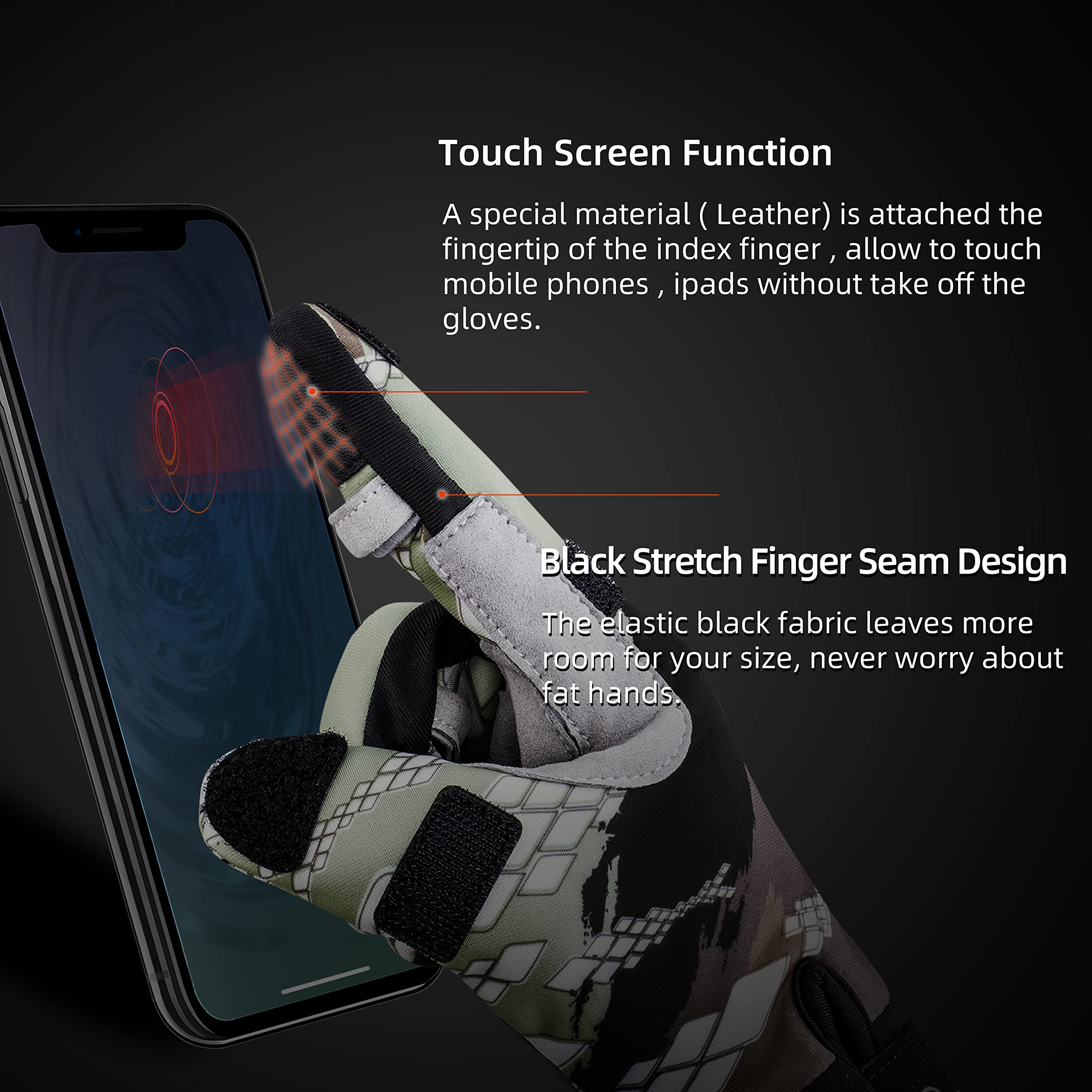 Windproof neoprene outer shell of RUNCL Raguel gloves