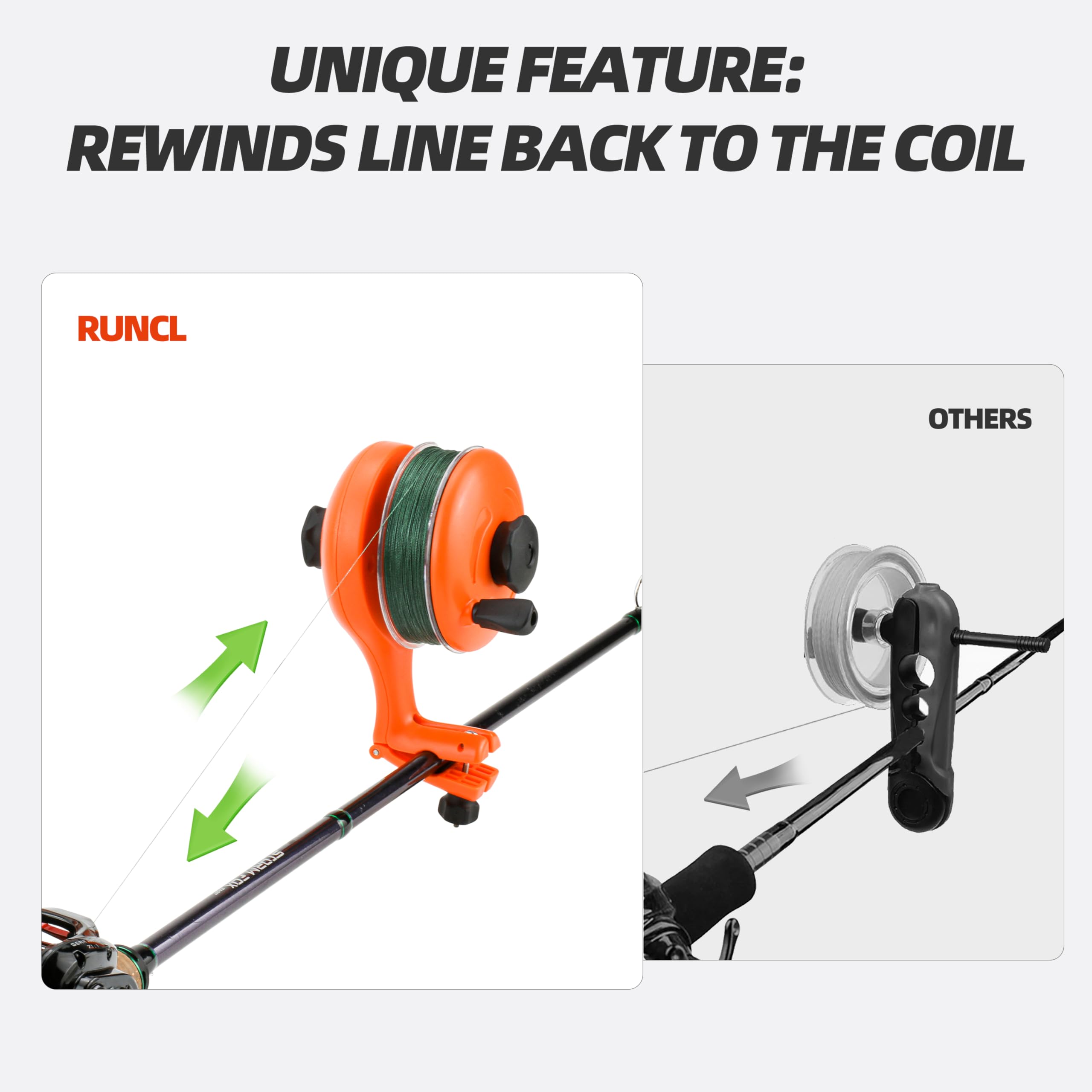 Spooler showing secure clamp for flat spools