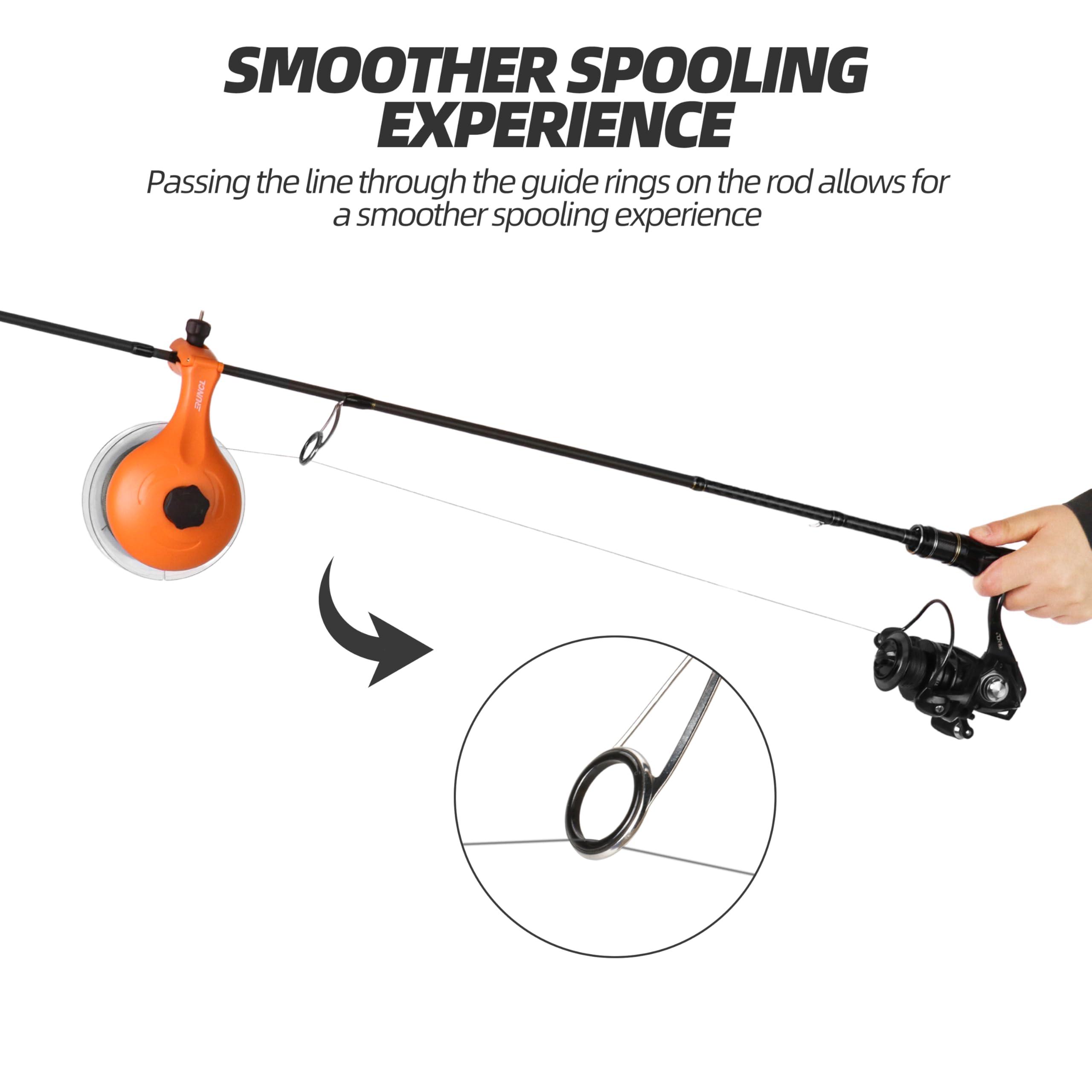 Spooler compatible with spinning reels