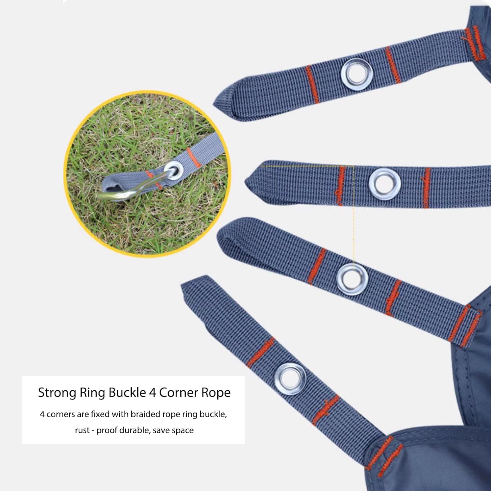 RUNGEASINI footprint serves as picnic or beach mat for outdoor setups.
