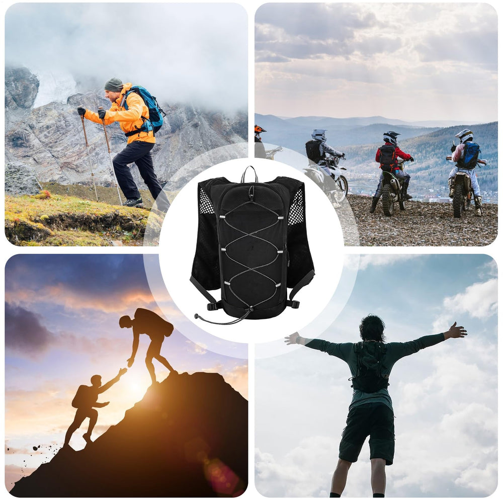 Runner Vest adjustable chest straps for a secure, stable fit.