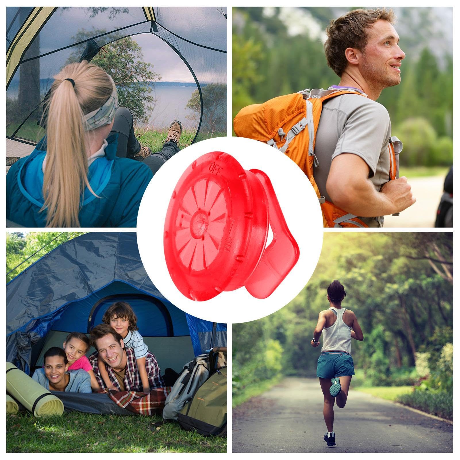 Runners Small Lights clip-on gear or clothing for unobtrusive visibility.