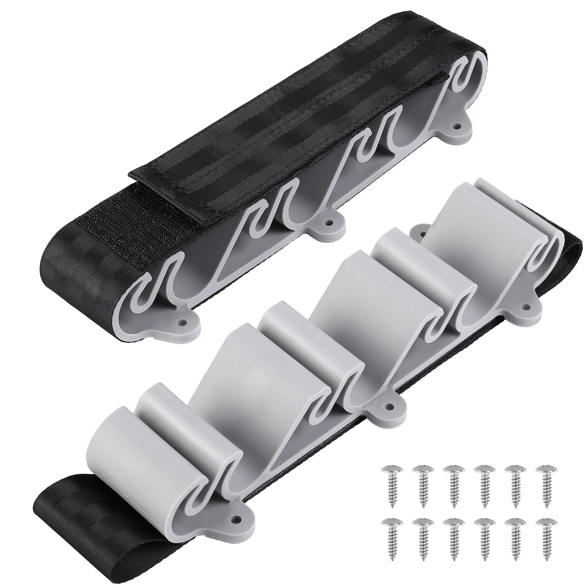 RunNico 2-Pack Boating Vertical Fishing Rod Holders mounted on boat deck