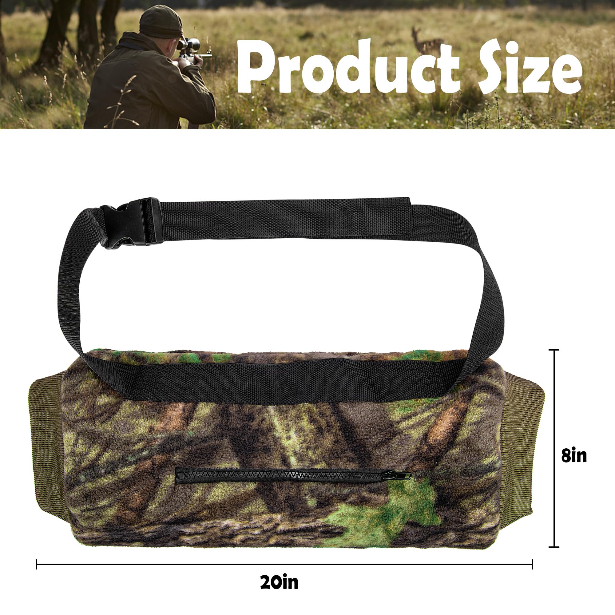 RunNico camo hand muff adjustable-strap view highlighting customizable comfort.