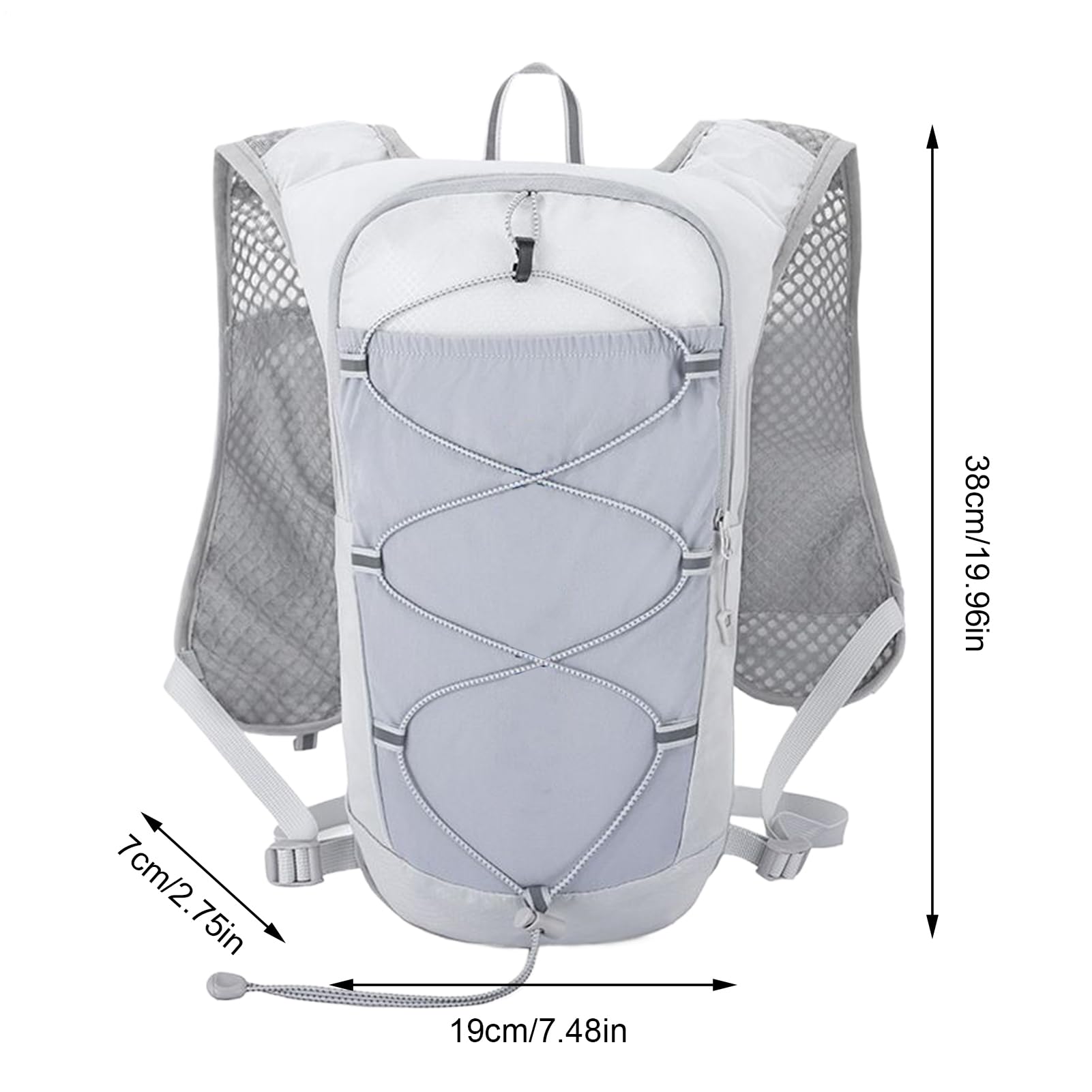 Running Vest includes a signal whistle for safety signaling