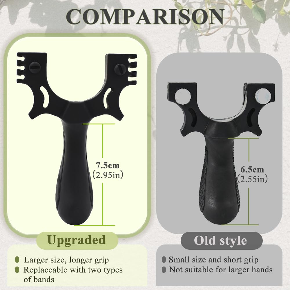 Runzkzy slingshot includes 4 cm bullseye targets for precision practice.