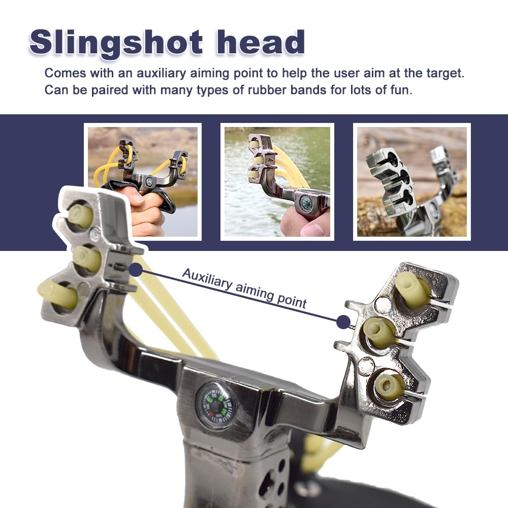 Runzkzy Slingshot base attachments enable lights or lasers.