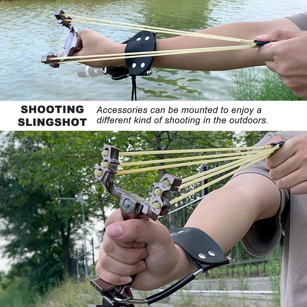 Runzkzy Slingshot in action on target practice setup.