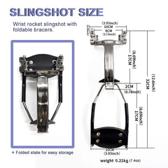 Runzkzy Slingshot wrist-rest ergonomic grip enhances stability.
