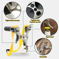 Ruoersi slingshot bottle opener integrated for convenient outdoor use