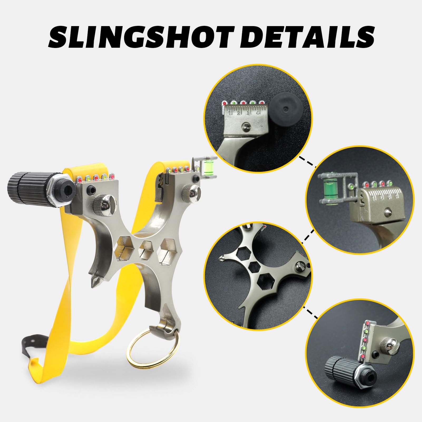 Ruoersi slingshot ergonomic handle for stable shooting comfort