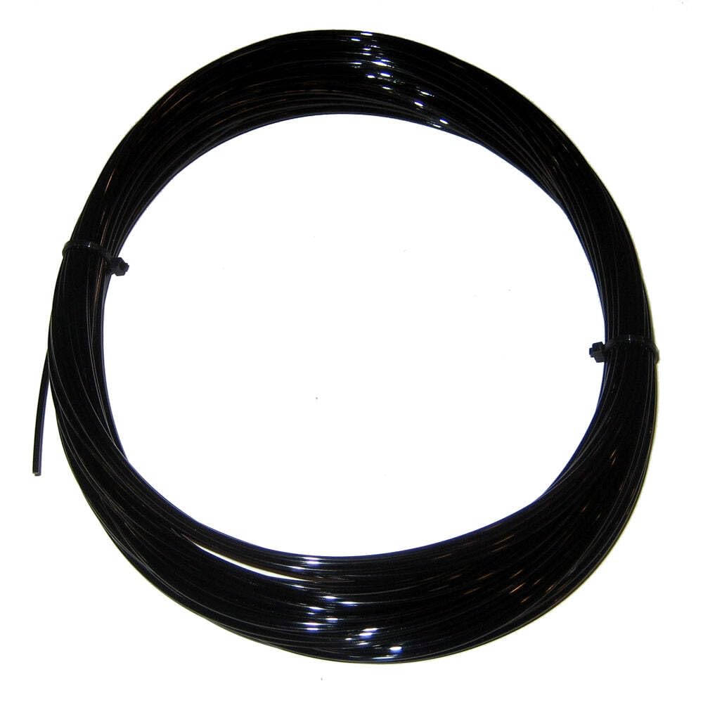 Rupp 400lb black monofilament halyard line on a reel for offshore rigging.