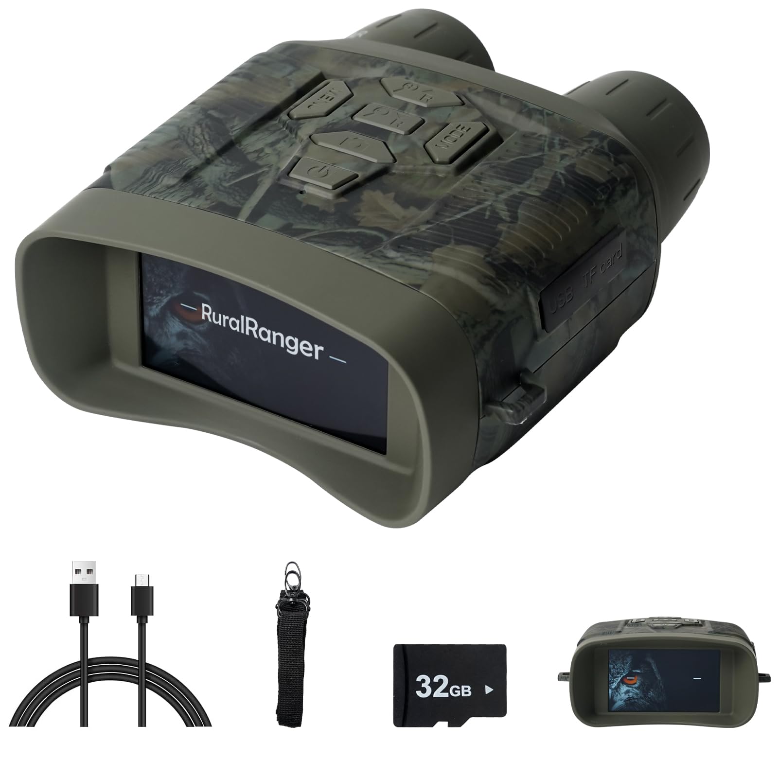 RuralRanger 5K night vision goggles setup demonstrates quick-start use for nighttime hiking.