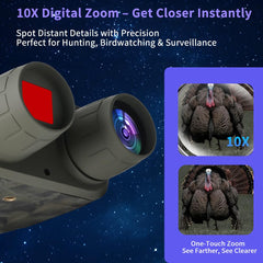 RuralRanger 850nm infrared visibility enables distant viewing in low light conditions.