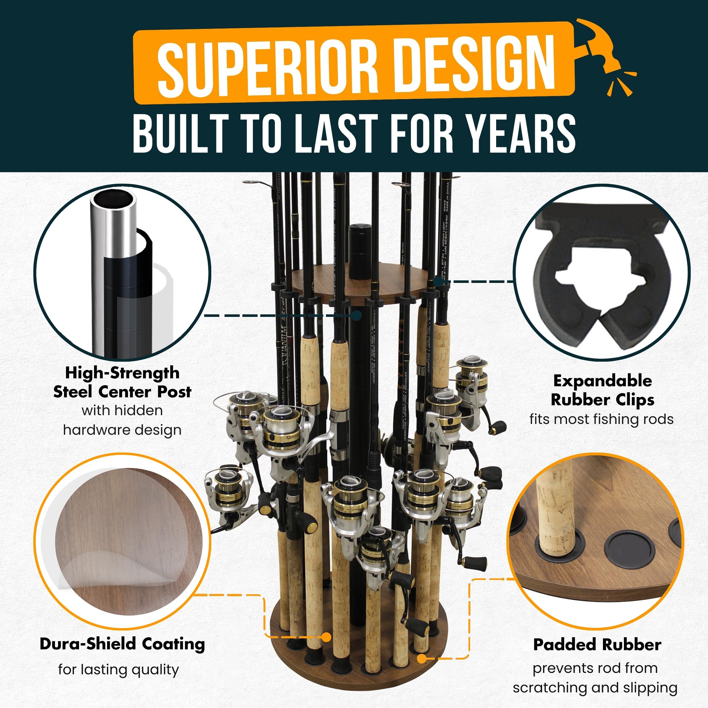Rush Creek Creations easy tool-free assembly simplifies setup.