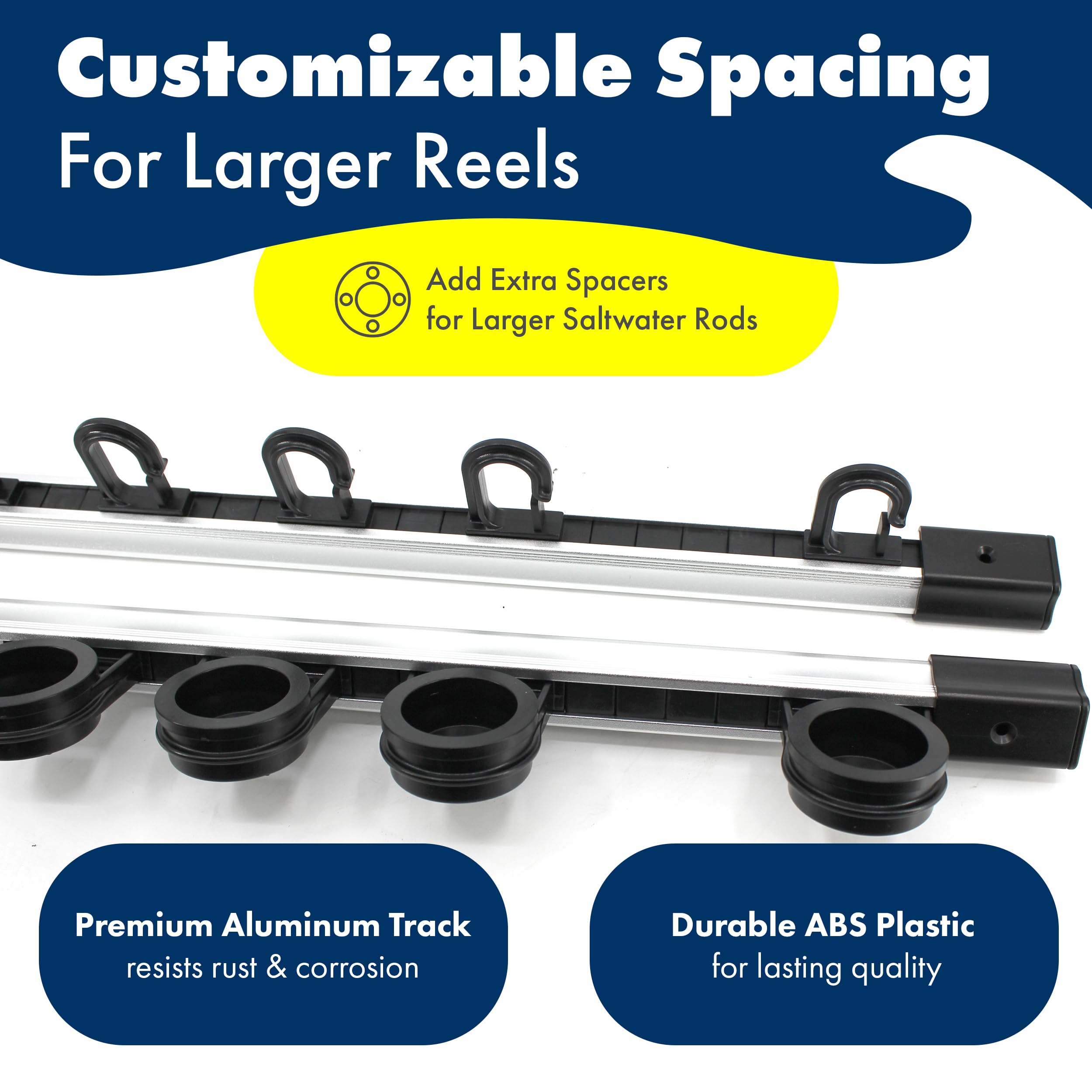 Rush Creek Creations adjustable spacing rod holder creates a tailored fit