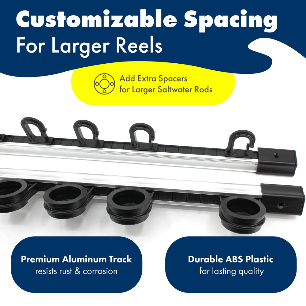 Rush Creek Creations adjustable spacing rod holder creates a tailored fit
