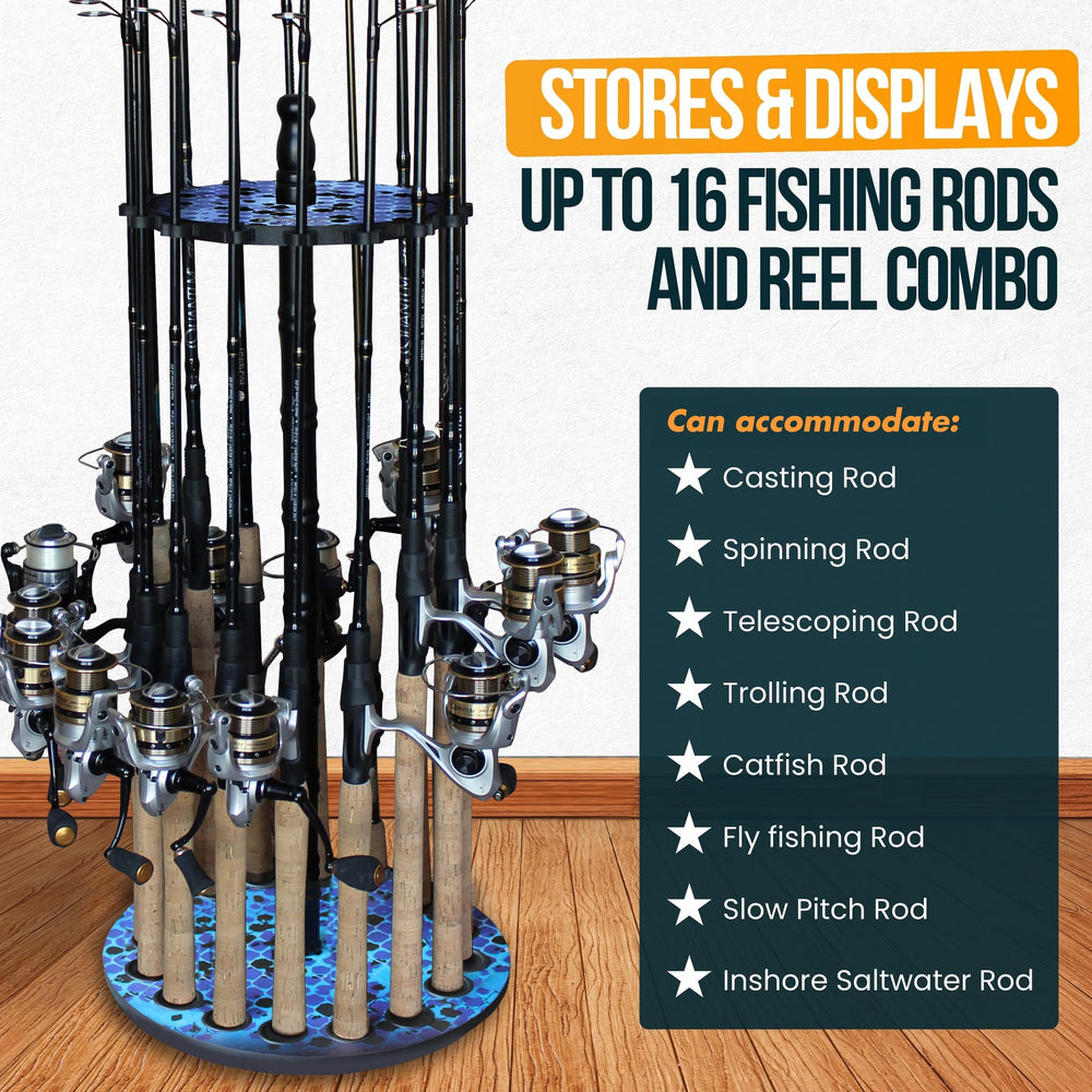 Rush Creek base plate with waterproof guides adds stability for indoor use.