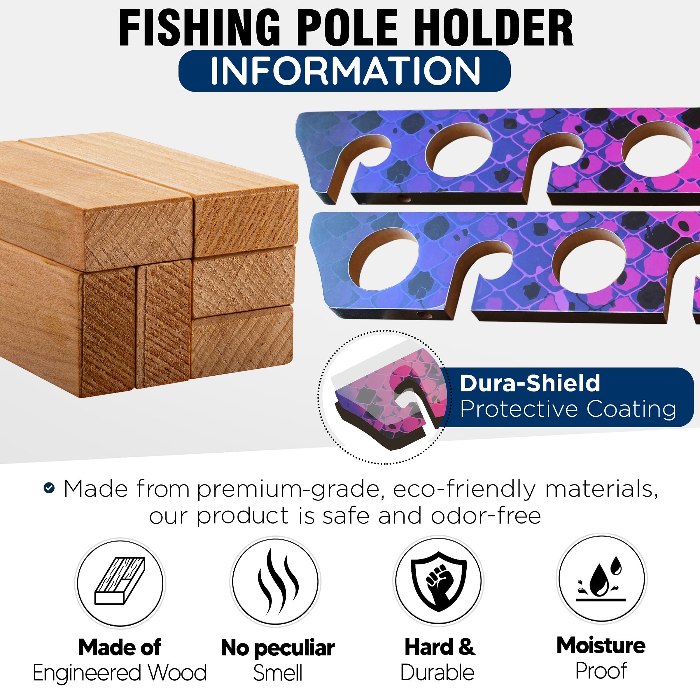 Rush Creek ceiling-mount fishing rack demonstrates versatile storage for indoor or outdoor spaces.