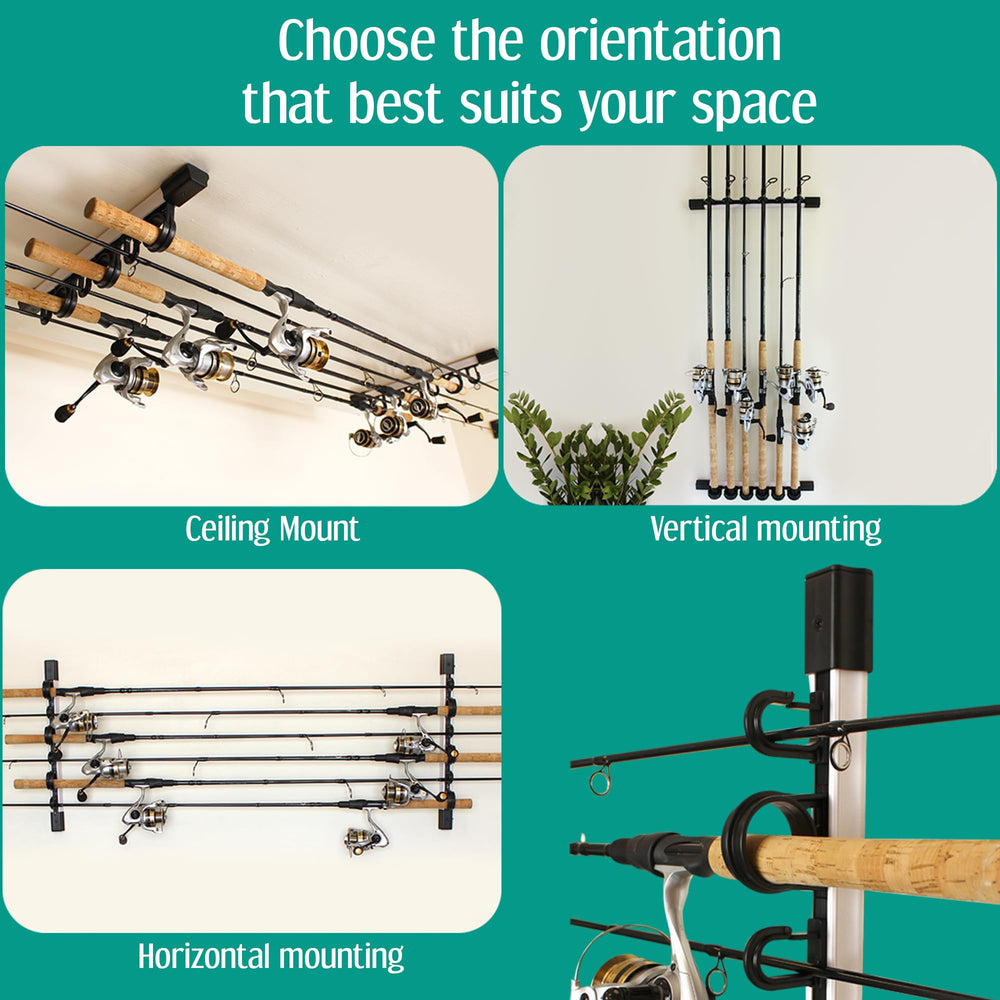 Rush Creek Creations ABS plastic construction offers durable weatherproof rod storage.