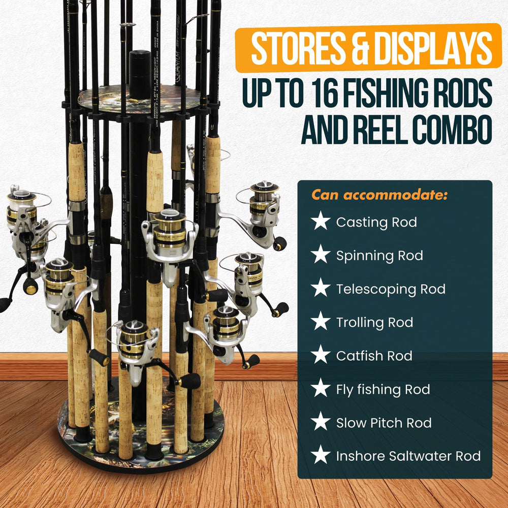 Rush Creek Creations center-post reveals 38mm solid steel construction for durability.
