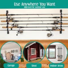 Rush Creek Creations detachable handle caps simplify adding or removing rod clips.