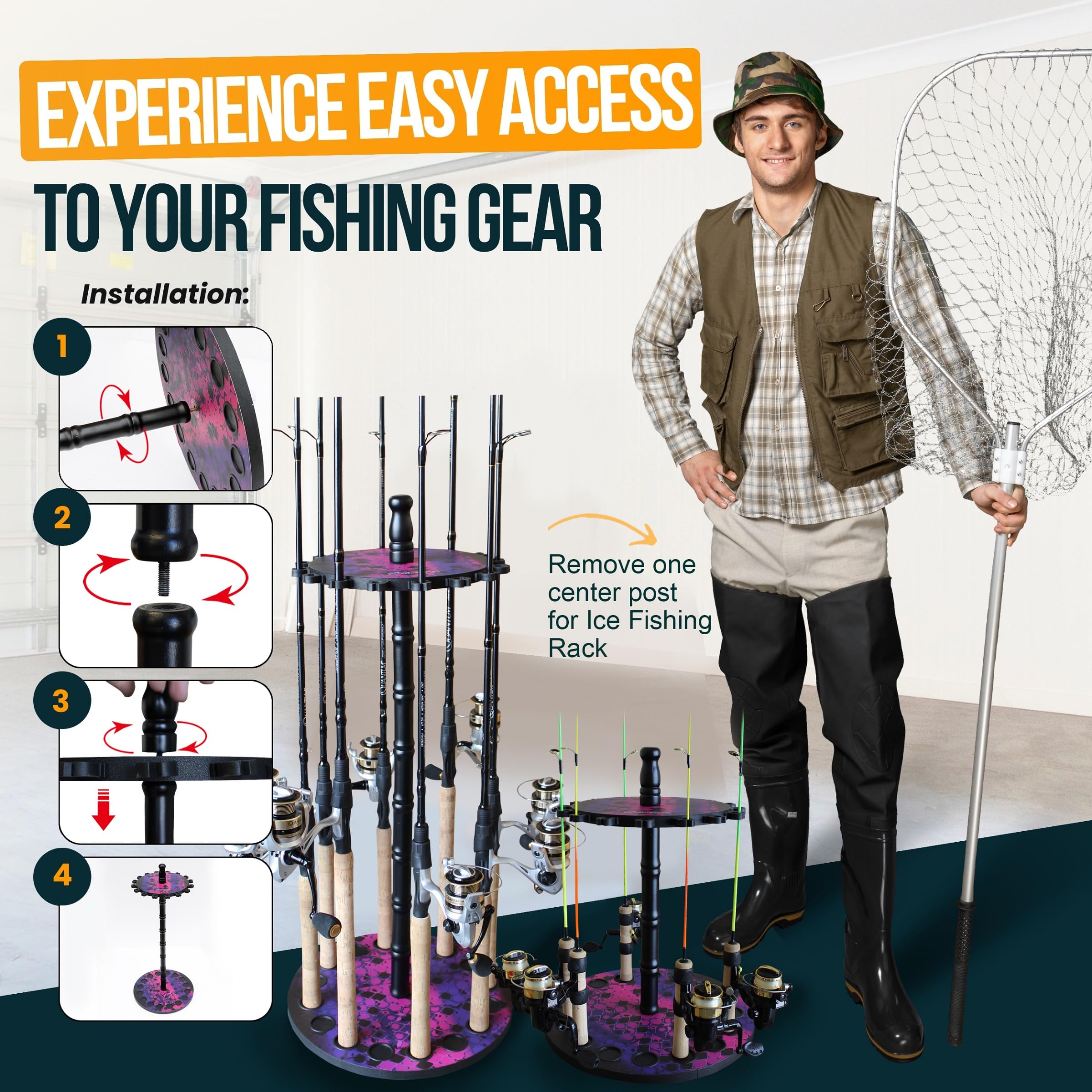 Rush Creek Creations easy no-tools assembly makes setup quick for any space.